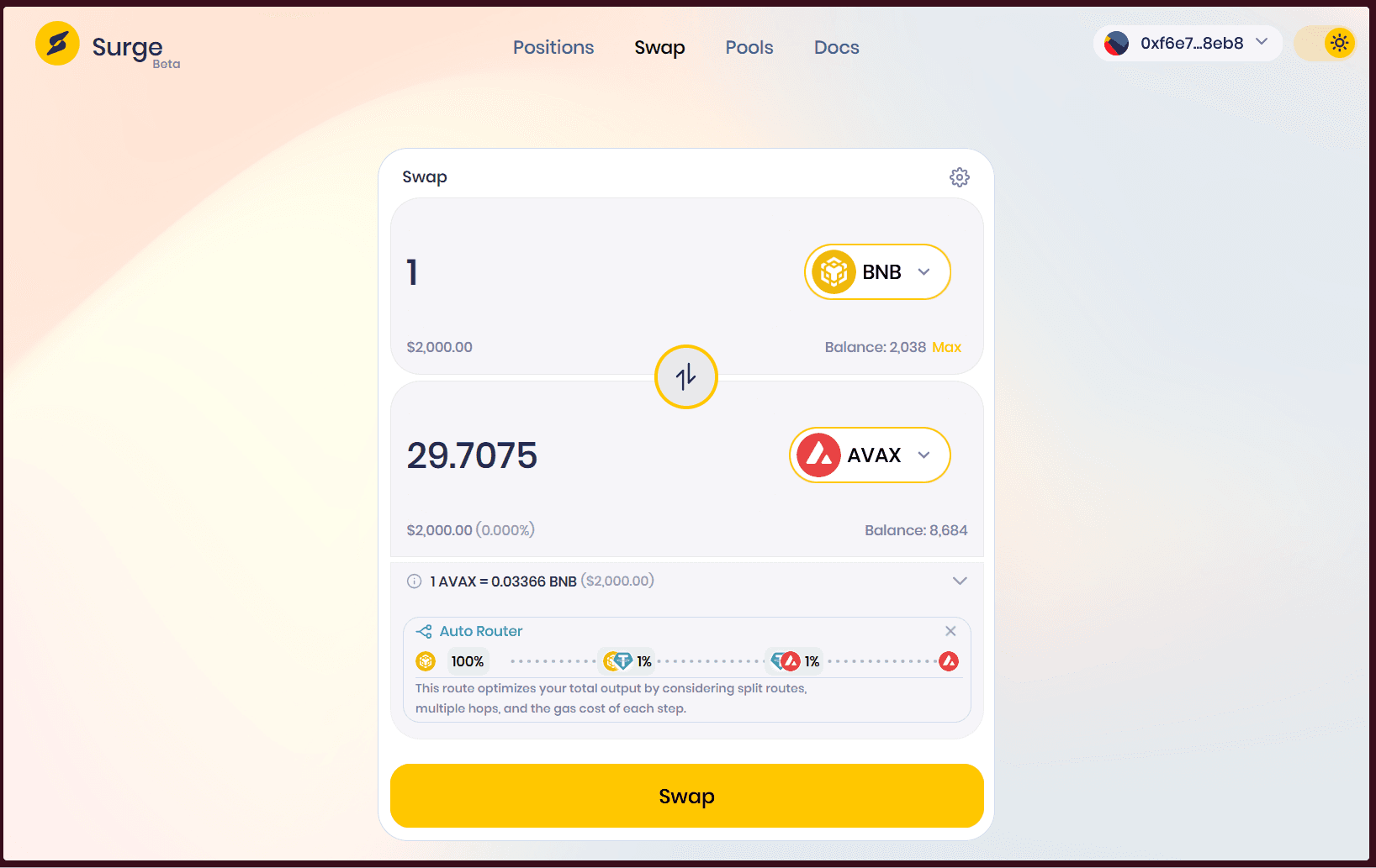 app.surgedefi.com · screenshot